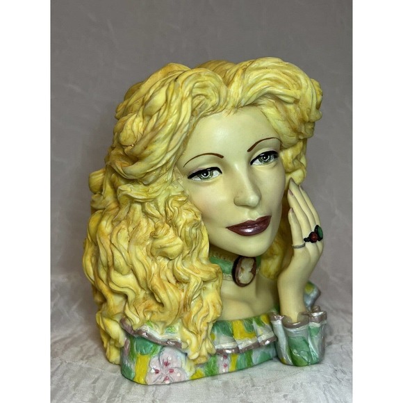 CAMEO GIRLS LV-018 ANGELINA 1973 “California Natural”, 2000 ED Lady Head Vase - Picture 11 of 12